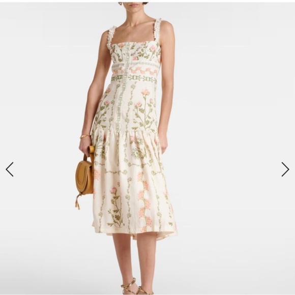 Agua by Agua Bendita nispero  Midi Dress L - Picture 1 of 6